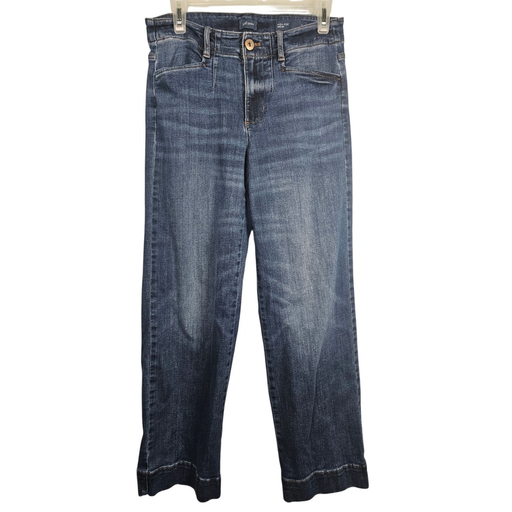 J. Jill Denim Jeans High Rise Wide Leg Dark Wash *Flaw* Women 6P